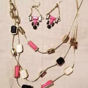 Necklace and earrings set